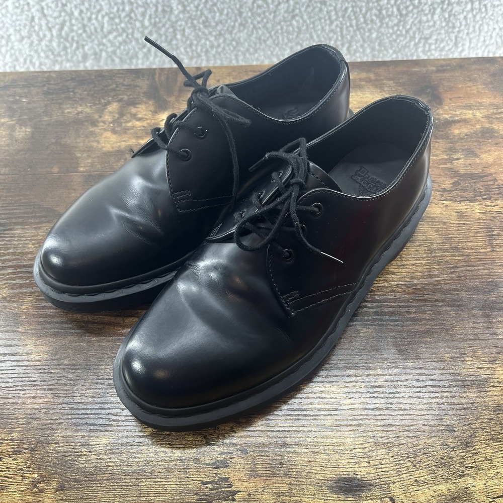 Dr Martens 1461 Mono Smooth Leather Oxfords Women's Size 7/Men's 6 Black EUC